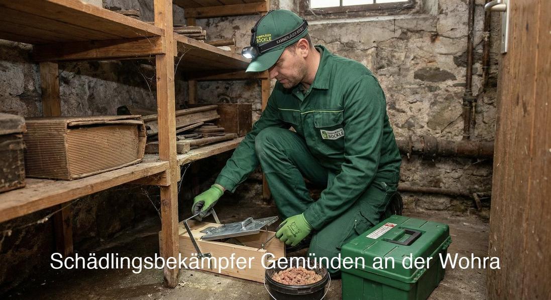 Häufige Schädlinge in Gemünden an der Wohra: Rattenbekämpfung, Mäusebekämpfung, Kakerlakenbekämpfung